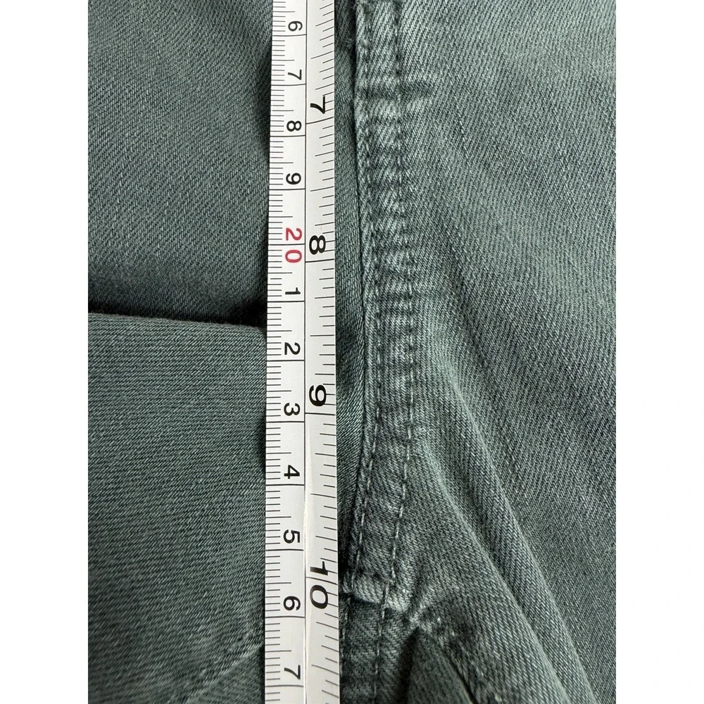 LOFT Modern Skinny Crop Jeans Womens 10 Green Teal Stretch Denim Pants - Picture 8 of 10